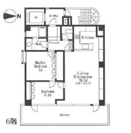 アルシュ麹町 6F1 間取り図