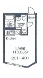 ラピス原宿1 201 間取り図