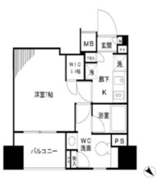 パークリュクス銀座mono 8階 間取り図