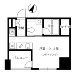 パークリュクス銀座8丁目mono 7階 間取り図