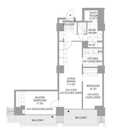 六本木ファーストプラザ 9階 間取り図