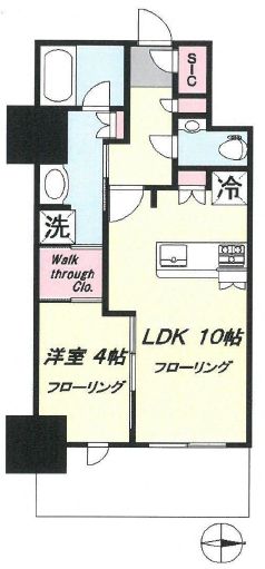 ルミナリータワー池袋 11階 間取り図