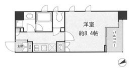 クオリア銀座3丁目 2階 間取り図