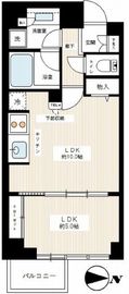 カスタリア高輪台2 204 間取り図