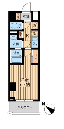 ユニフォート目黒中町 106 間取り図