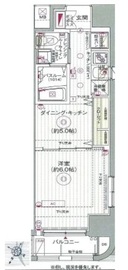 エステムプラザ日本橋レジェンド 6階 間取り図