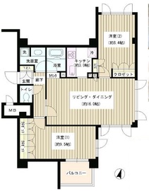 アゼリアテラス新宿 7階 間取り図