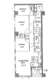 ブリリア外苑出羽坂 2階 間取り図