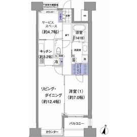 アビティ目黒 207 間取り図