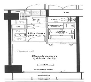 グランハイツ高田馬場 921 間取り図