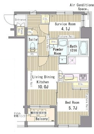 パークアクシス新御徒町 203 間取り図