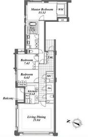 プライムメゾン御殿山 1F1 間取り図