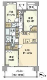 シティテラス下目黒 3階 間取り図