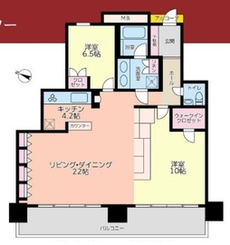 キャピタルマークタワー 24階 間取り図