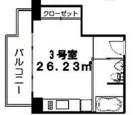 ベルファース駒場 203 間取り図