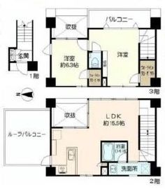 オープンレジデンス白金台 2階 間取り図