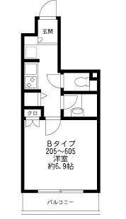 プライムアーバン番町 405 間取り図