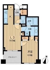 アーデン駒沢パークフロント 404 間取り図