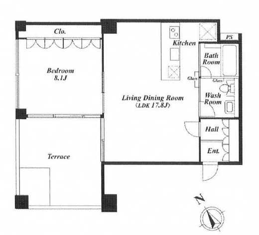 クイズ広尾 505 間取り図