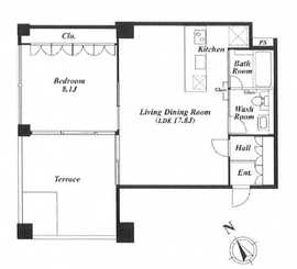 クイズ広尾 505 間取り図