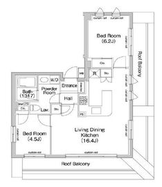 コンフォリア池袋 1101 間取り図