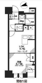 シティハウス東京新橋 9階 間取り図