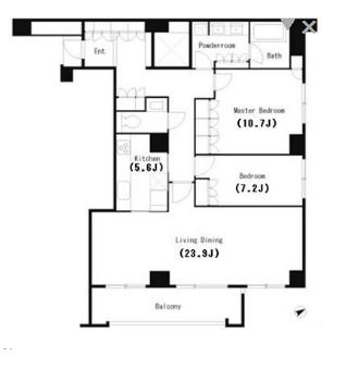 麻布第一マンションズ 213 間取り図