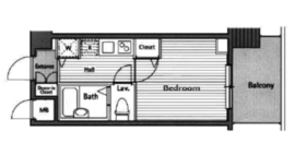 グランド・ガーラ西麻布 8階 間取り図