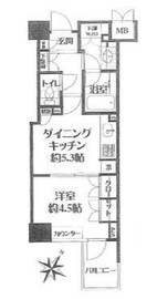 クオリア銀座 2階 間取り図