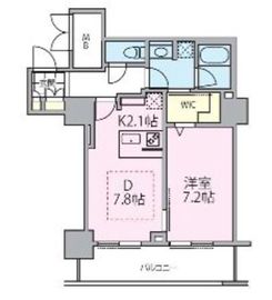 ロイヤルパークスタワー南千住 707 間取り図