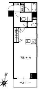 エルミタージュ原宿 203 間取り図