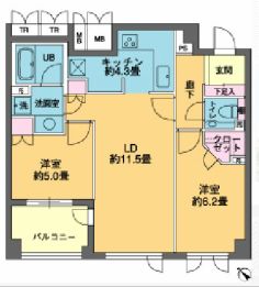 カスタリア若林公園 203 間取り図