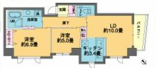 カスタリア若林公園 201 間取り図