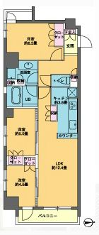 カスタリア東日本橋 807 間取り図