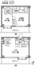 カスタリア八雲 206 間取り図