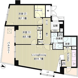 パーシモンヒルズ 301 間取り図