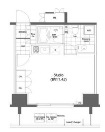 BPRレジデンス恵比寿 702 間取り図