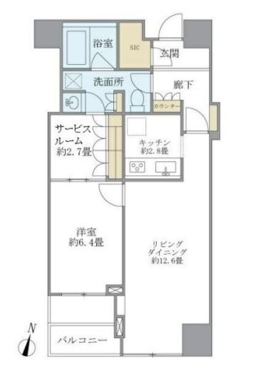 大崎ウエストシティタワーズ ウエスト 10階 間取り図