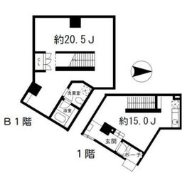 ディームス等々力 106 間取り図