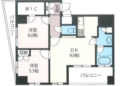 エスティメゾン浅草駒形 806 間取り図