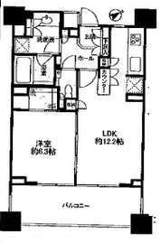 パークハウス代々木公園ラフィナート 5階 間取り図