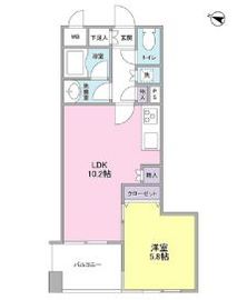 ボヌール都立大学参番館 305 間取り図