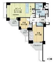 ライオンズ外苑の杜 1階 間取り図