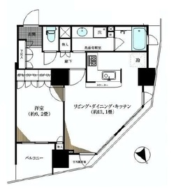 ドレッセ目黒インプレスタワー 7階 間取り図