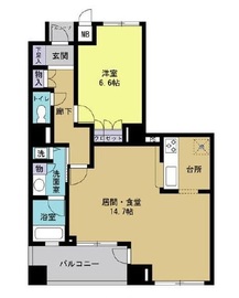 東急ドエルプレステージ参宮橋 3階 間取り図