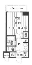 グランド・ガーラ麻布十番 5階 間取り図