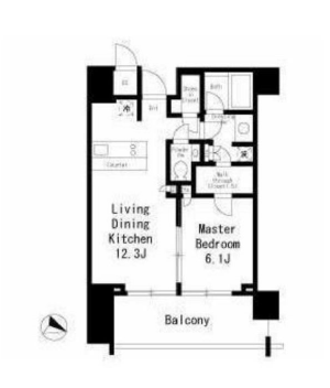 THE ROPPONGI TOKYO CLUB RESIDENCE 20階 間取り図