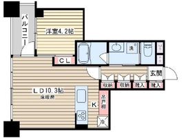 ブリリア武蔵小山id 7階 間取り図