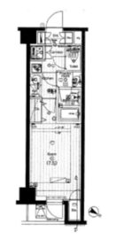 プレミアムキューブ都立大学#mo 603 間取り図