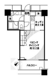 アウルタワー 8階 間取り図